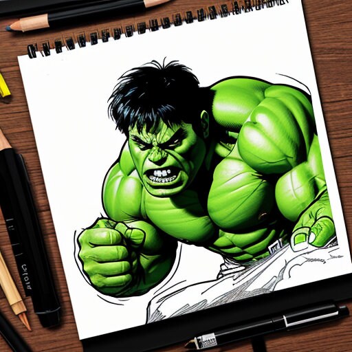 36 Superhelden Ausmalmotive -Hulk Edition- HQ, HighRes Bilder, Coloring Pages included – Bild 9