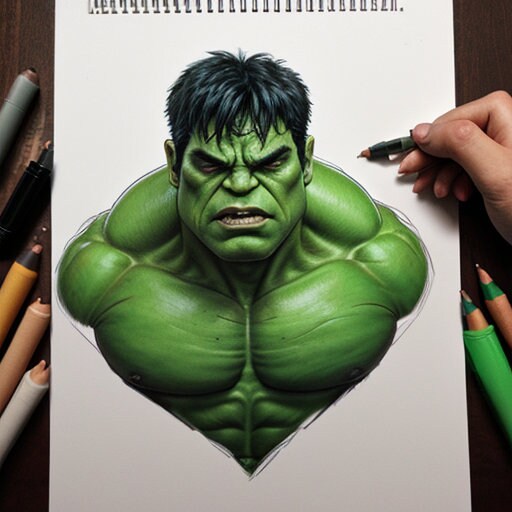 36 Superhelden Ausmalmotive -Hulk Edition- HQ, HighRes Bilder, Coloring Pages included – Bild 7